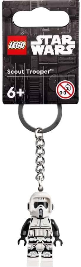Star Wars Scout Trooper Keyring 854246, White by LEGO